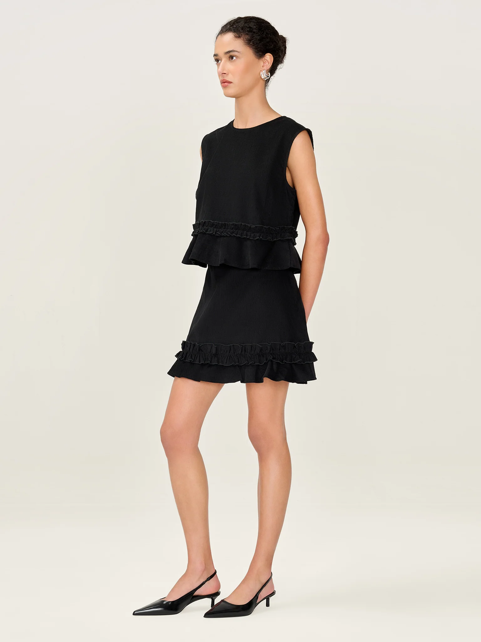 Dori Cord Top in Black - Image 4
